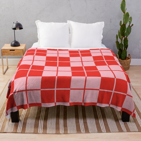 Item preview, Red and Pink Argyle Checkerboard Plaid Pattern designed and sold by tonymagnerart.