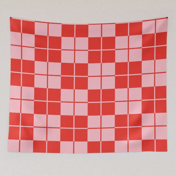 Item preview, Red and Pink Argyle Checkerboard Plaid Pattern designed and sold by tonymagnerart.