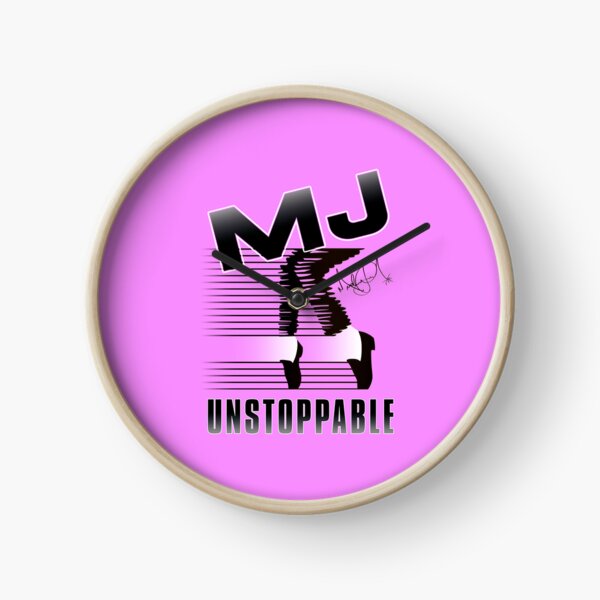 MJ - UNSTOPPABLE - black (MJJ Productions Feet) Clock