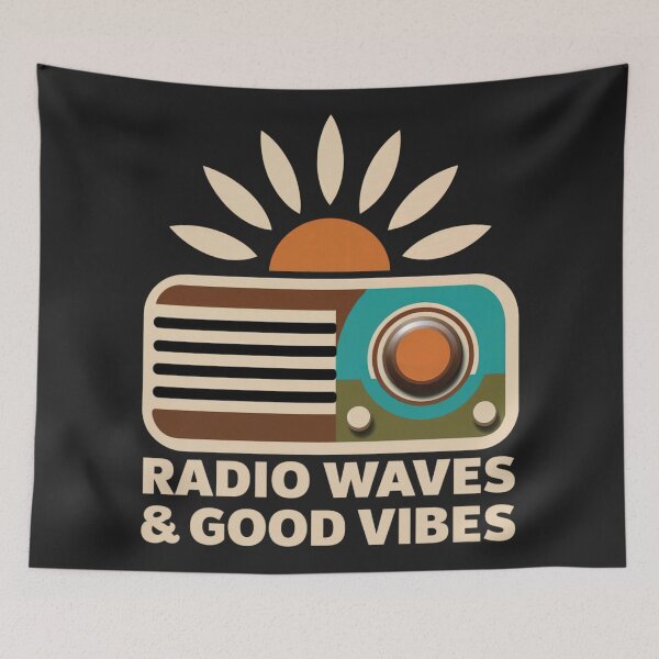 Item preview, Radio Waves and Good Vibes designed and sold by Anniko Art Studio.