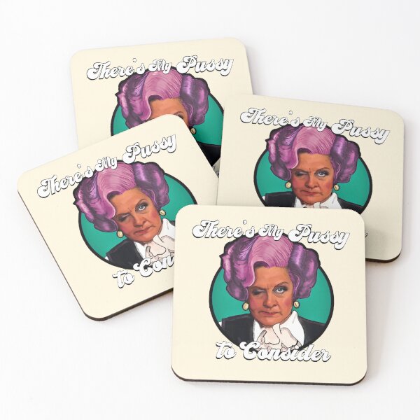 Item preview, Vintage Style Mrs. Slocombe Quote Art - 'There's My Pussy Cat to Consider!" designed and sold by Michaelofthe80s.