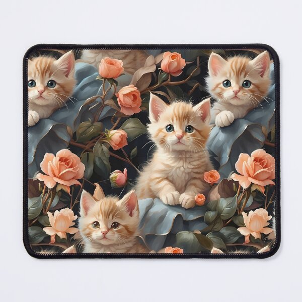 Item preview, Kittens Among the Flowers designed and sold by MysticalSVK.
