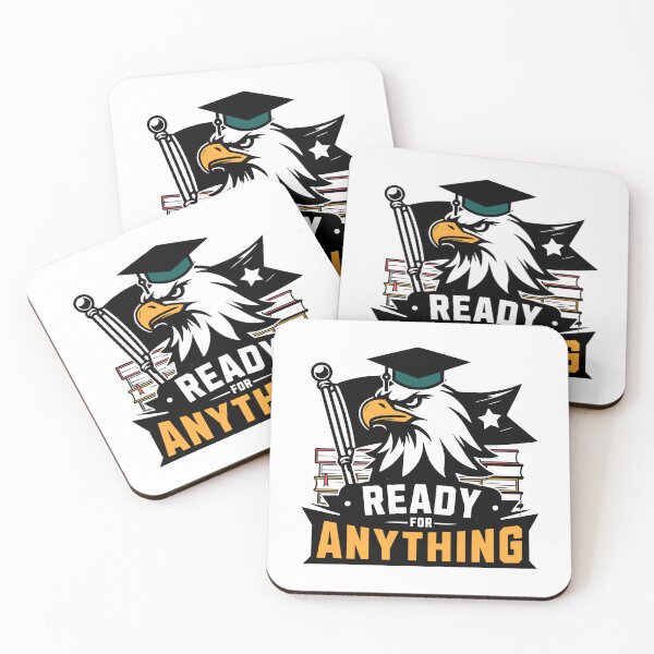 Item preview, Ready for anything, bald eagle graduate designed and sold by Graffik-Peeps.