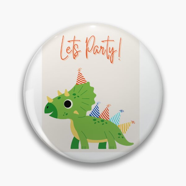 Item preview, Lets Party! Dinosaur birthday card designed and sold by GracelynArt.