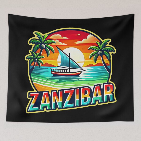 Item preview, Retro Zanzíbar Tanzania. Hermoso diseño de viaje. designed and sold by Unitepeople.