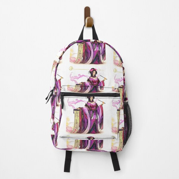 Item preview, "Elegant Warrior - A Stylized Illustration of a Traditional Japanese Character" designed and sold by MYTHIC PEEL STICKERS.