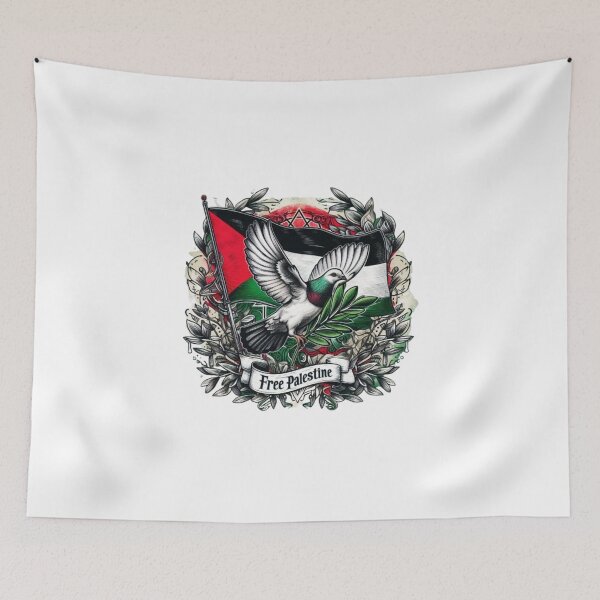Item preview, Free Palestine. Palestine flag and olive leaf designed and sold by FromRiverToSea.