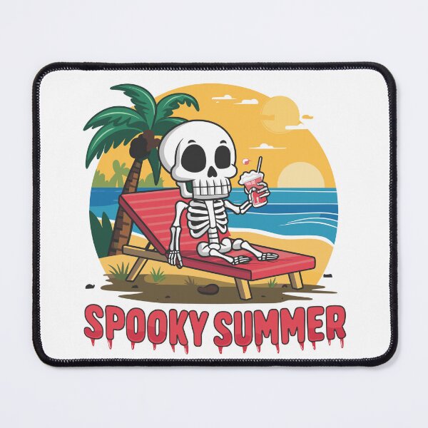 Item preview, Spooky Summer - Skeleton on the Sunbed designed and sold by MaateoDesign.