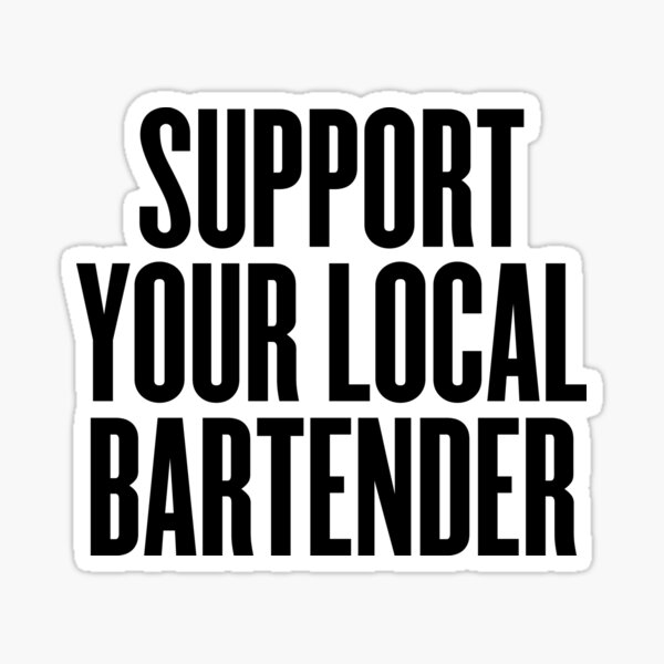 Landscape Details about   2/22 Kitten My Bartend On Bartending Sticker 