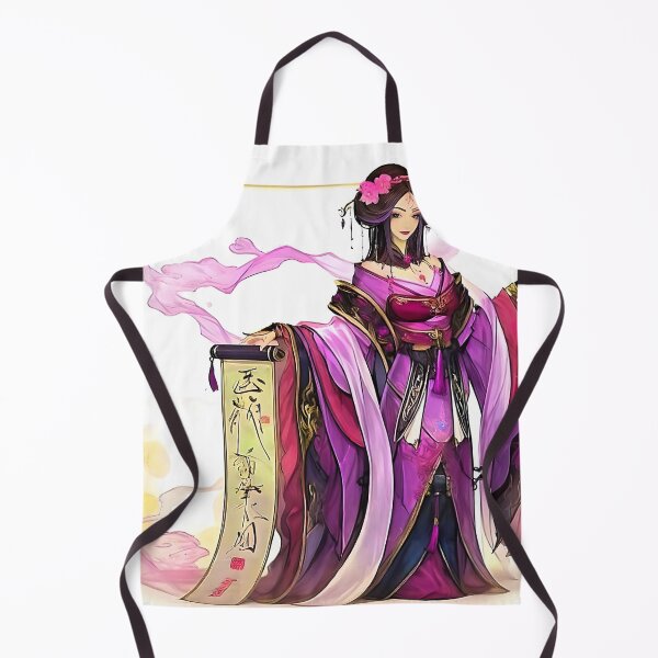 Item preview, "Elegant Warrior - A Stylized Illustration of a Traditional Japanese Character" designed and sold by MYTHIC PEEL STICKERS.