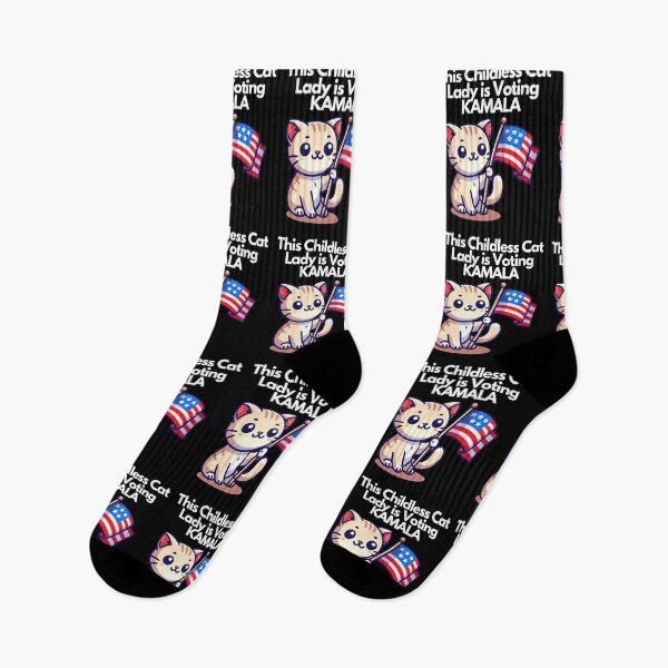 Item preview, This Childless Cat Lady is Voting Kamala USA 2024 designed and sold by Watercolored-Me.