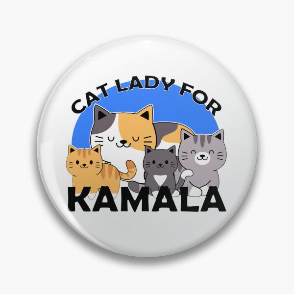Item preview, cat ladies lady for Kamala designed and sold by MistyFigs.