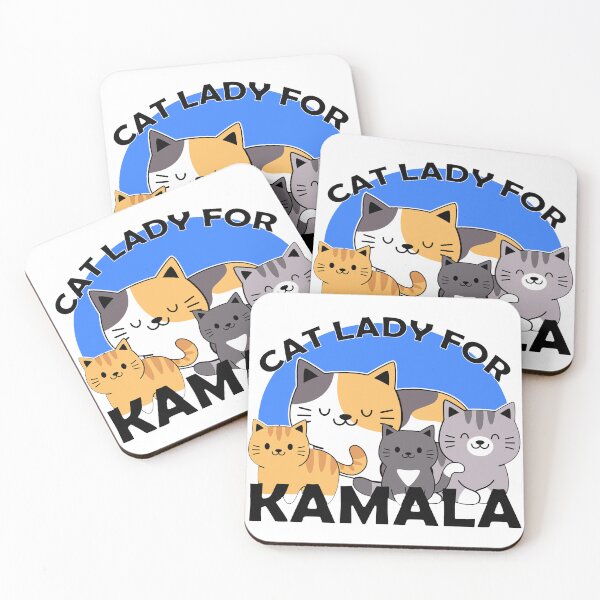 Item preview, cat ladies lady for Kamala designed and sold by MistyFigs.