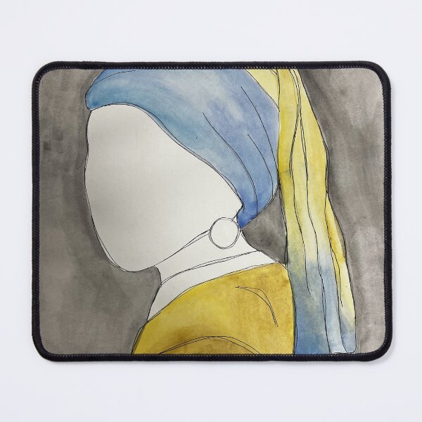 Item preview, Minimalist Girl With The Pearl Earring designed and sold by mererester.