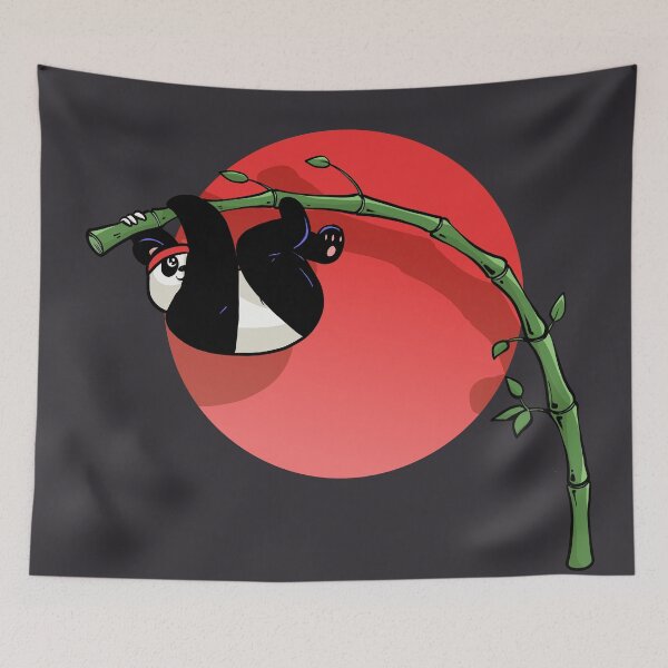 Item preview, Panda and pole vault (version without text) designed and sold by TomiAx.