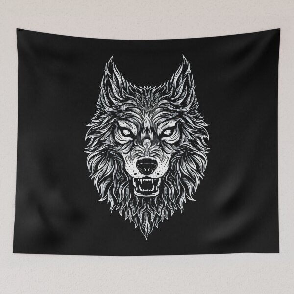 Item preview, Fenrir nordic wolf designed and sold by SaNNty.