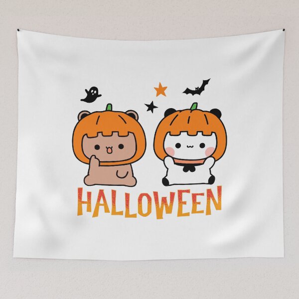 Aperçu de l'œuvre Bubu Dudu amoureux Halloween créée et vendue par kristyglas-art.
