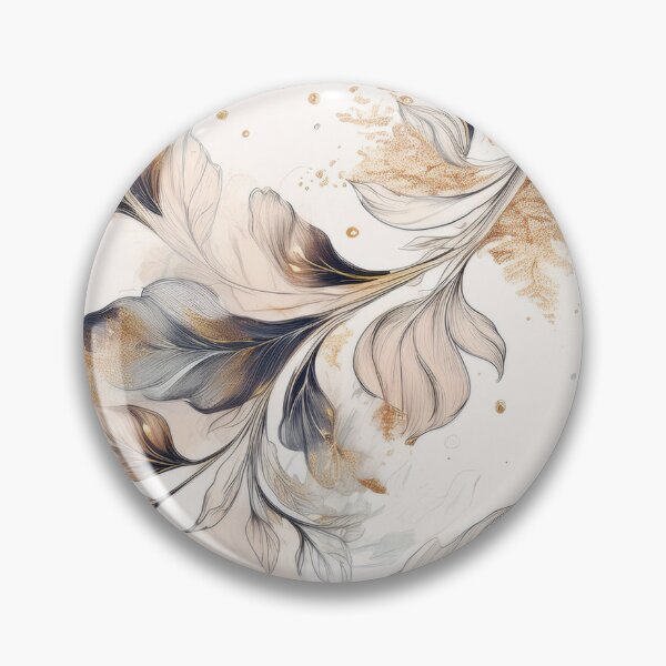 Item preview, Vintage florals in neutral colours, abstract, grey and pastel pink  designed and sold by navitalidesign.