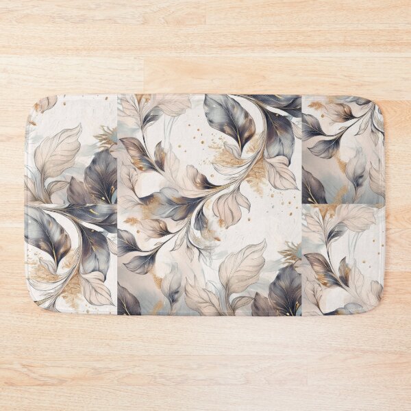 Item preview, Vintage florals in neutral colours, abstract, grey and pastel pink  designed and sold by navitalidesign.