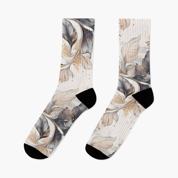 Item preview, Vintage florals in neutral colours, abstract, grey and pastel pink  designed and sold by navitalidesign.