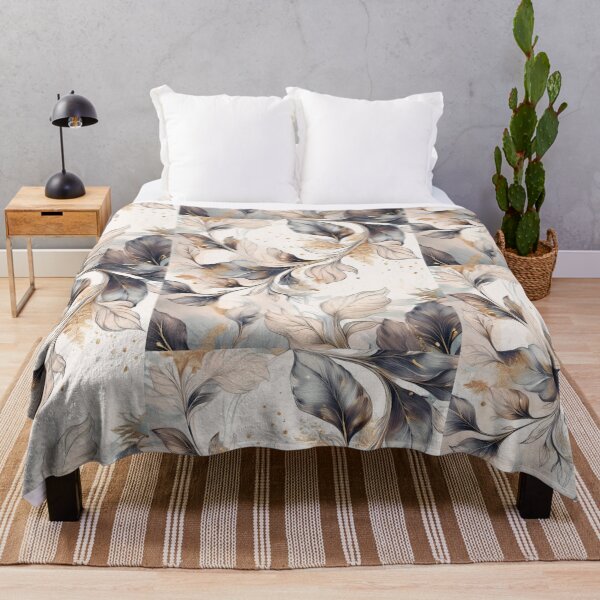 Item preview, Vintage florals in neutral colours, abstract, grey and pastel pink designed and sold by navitalidesign.
