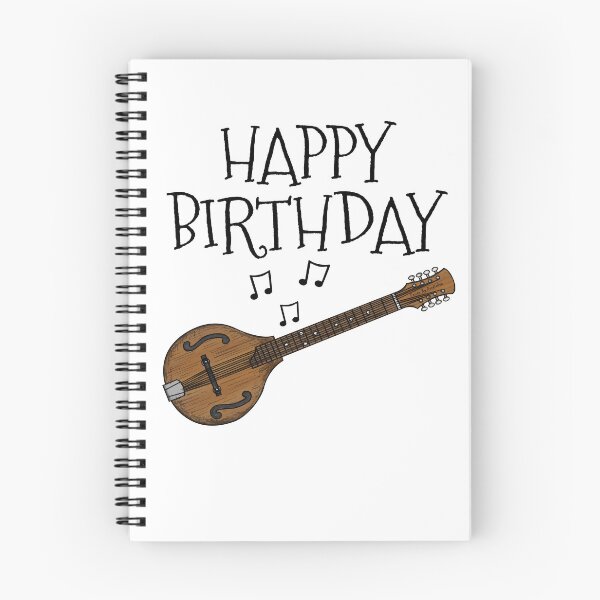 Item preview, Octave Mandolin Happy Birthday Mandolinist Folk Musician designed and sold by doodlerob.