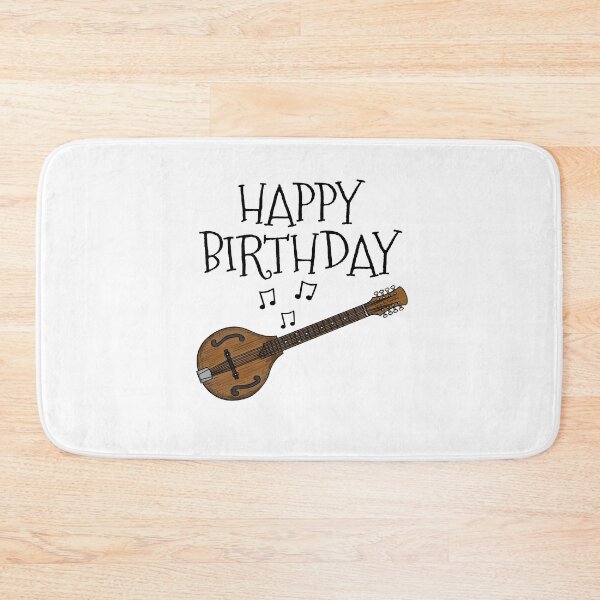 Item preview, Octave Mandolin Happy Birthday Mandolinist Folk Musician designed and sold by doodlerob.