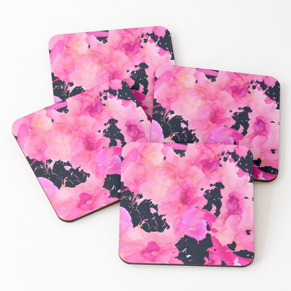 Item preview, Abstract Hot Pink, Black, and Gold Design for Whimsical Vibrant Eclectic Decor designed and sold by kathrynchill.