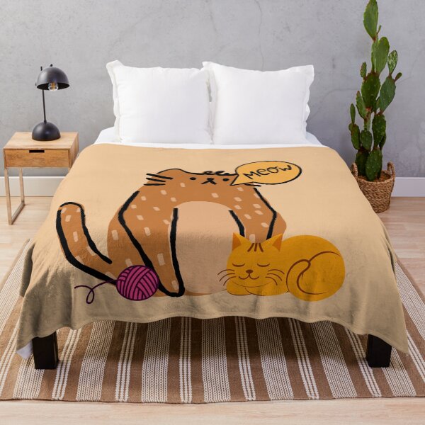 Item preview, Cartoon mama Cat likes to play with string and sleeping kitty she says meow designed and sold by sweetees4u.