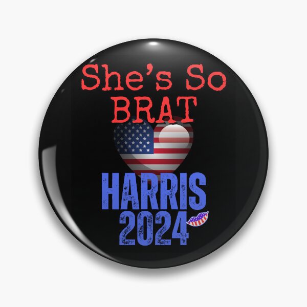 Item preview, She's So BRAT Harris 2024 Vote Blue Save Democracy Political Design designed and sold by EarthArtDesigns.