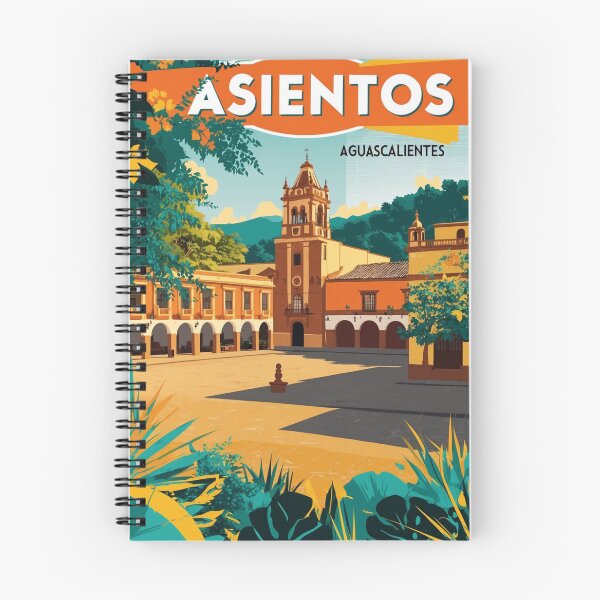 Artikelvorschau, Asientos Aguascalientes Mexiko Vintage Reisetourismus  entworfen und verkauft von TravelersGems.