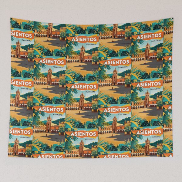 Item preview, Asientos Aguascalientes Mexico Vintage Travel Tourism  designed and sold by TravelersGems.