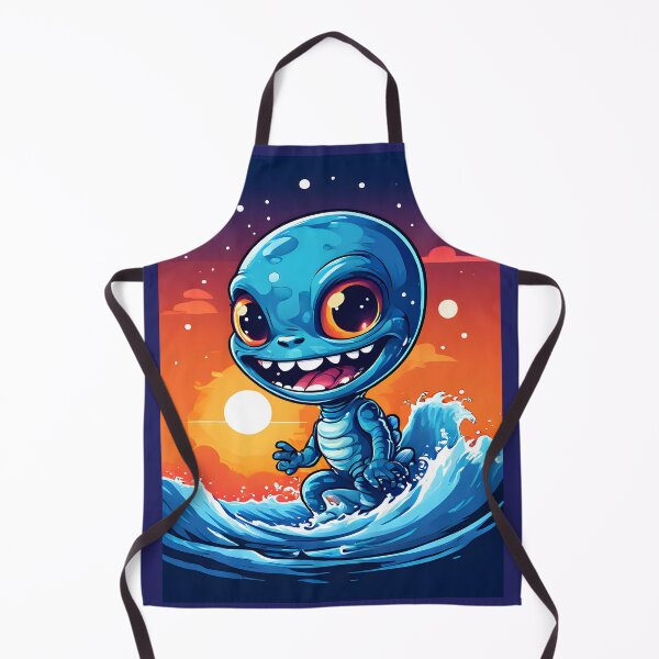 Item preview, Alien Riding A Wave designed and sold by ZartyDesigns.