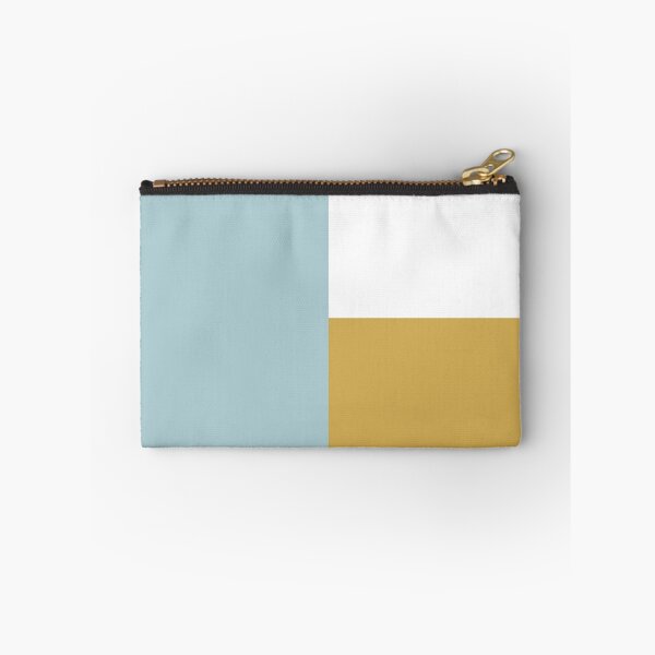 Item preview, DUCK EGG BLUE, GOLD and WHITE 3 CHECKERS designed and sold by RachelMacht.