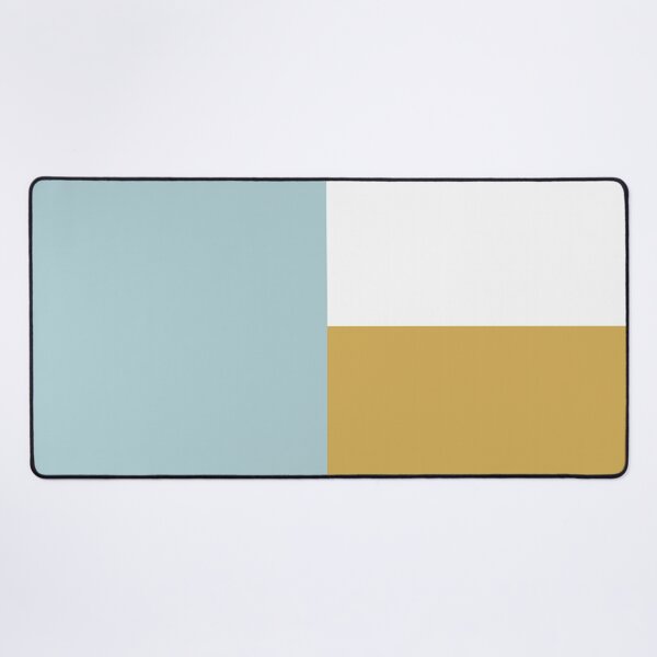 Item preview, DUCK EGG BLUE, GOLD and WHITE 3 CHECKERS designed and sold by RachelMacht.