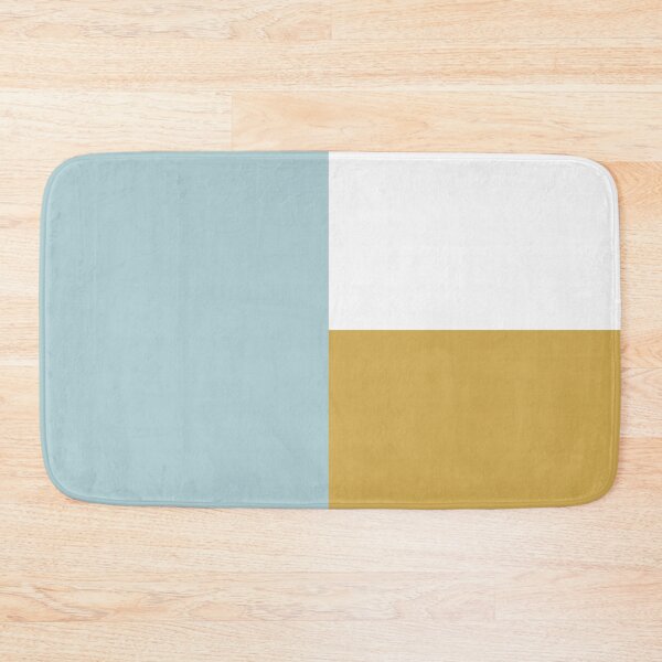 Item preview, DUCK EGG BLUE, GOLD and WHITE 3 CHECKERS designed and sold by RachelMacht.