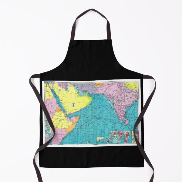 Item preview, Arabian Sea & Surrounding Lands South Asian West Asia 1922 Map designed and sold by RocketshipRetro.