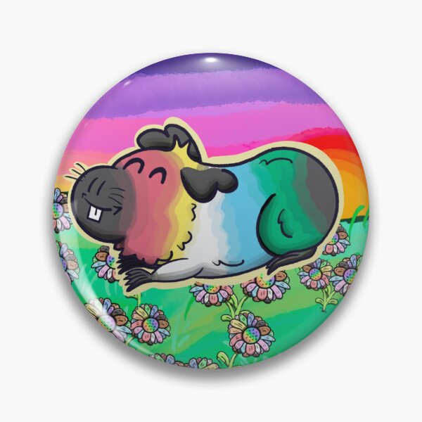 Item preview, Disability Pride Guinea Pig (with background) designed and sold by LouiEspoArt.