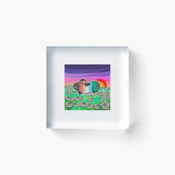 Item preview, Disability Pride Guinea Pig (with background) designed and sold by LouiEspoArt.