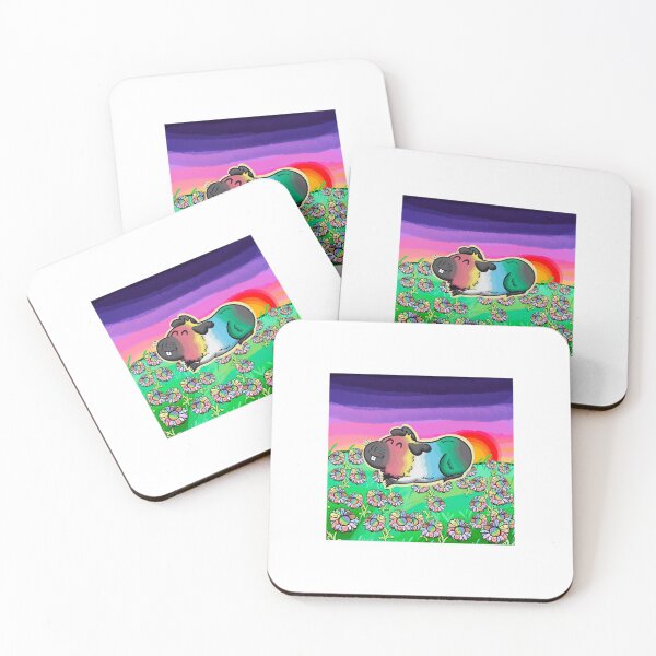 Item preview, Disability Pride Guinea Pig (with background) designed and sold by LouiEspoArt.