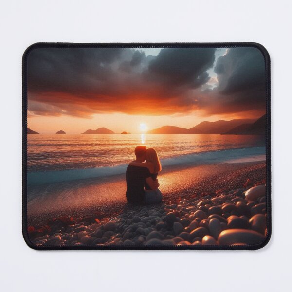Item preview, Sunset of lovers on the beach designed and sold by Arko-iris.