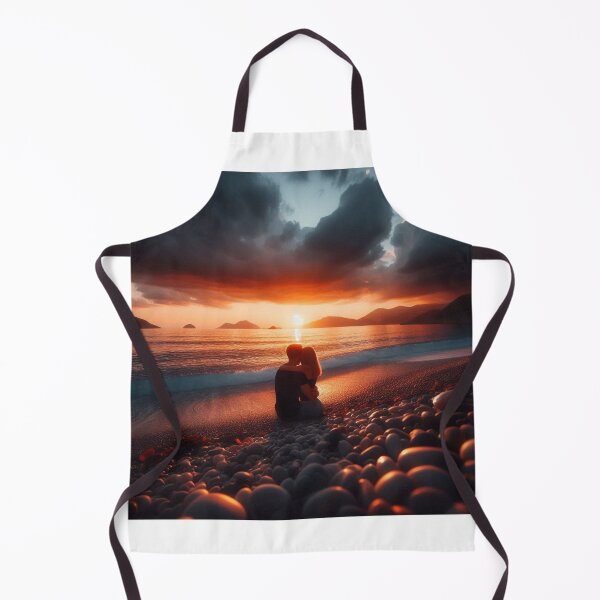 Item preview, Sunset of lovers on the beach designed and sold by Arko-iris.