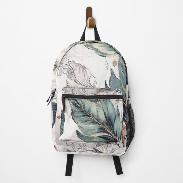 Item preview, Vintage florals in neutral colours, abstract, green, white and gold designed and sold by navitalidesign.