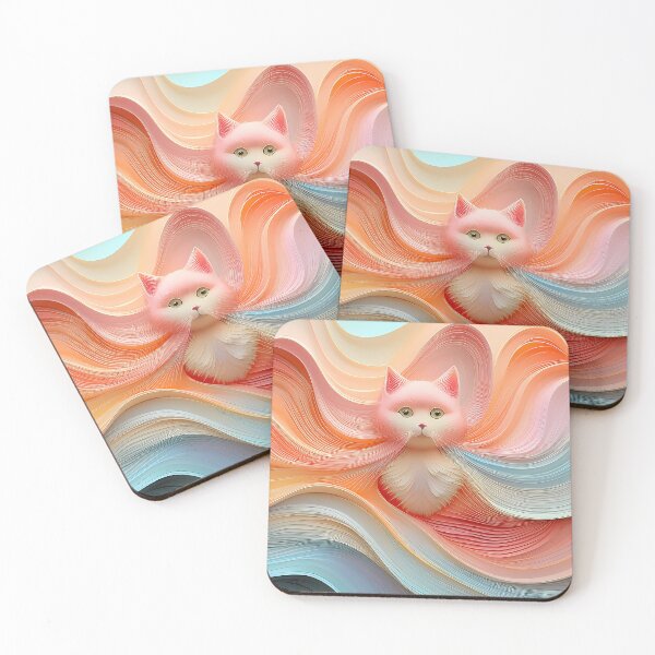 Item preview, “Feline update in the wavy region” designed and sold by Tecno-Art-Land.