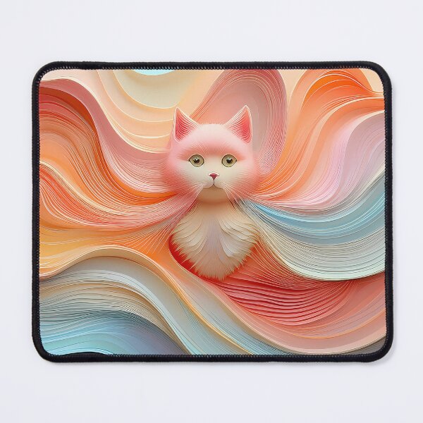 Item preview, “Feline update in the wavy region” designed and sold by Tecno-Art-Land.