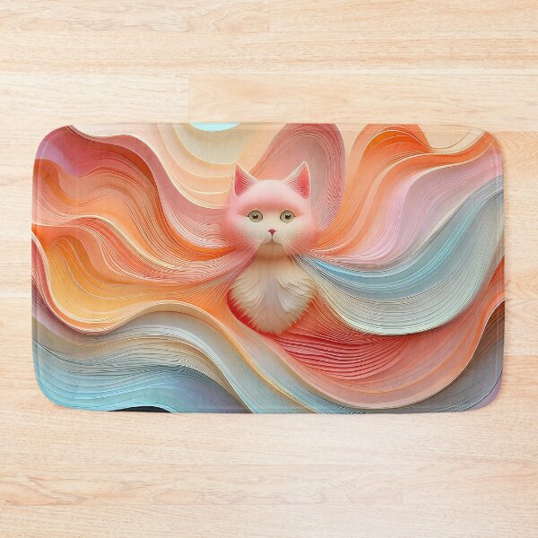 Item preview, “Feline update in the wavy region” designed and sold by Tecno-Art-Land.