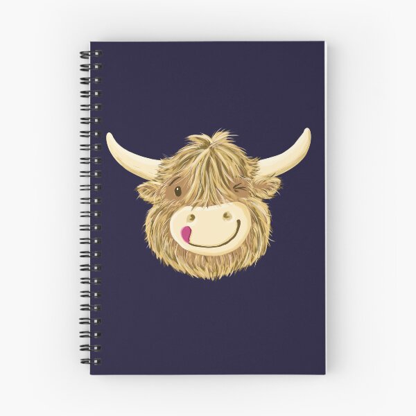 Item preview, Scottish Highland Cow Funny Winking Face designed and sold by brodyquixote.