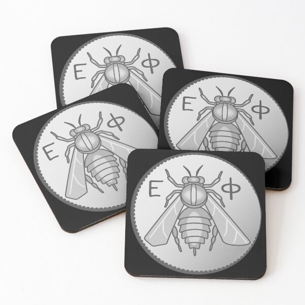 Item preview, Ancient Greek Bee Tetradrachm Coin from Ephesos designed and sold by Happy Puppy Print On Demand.
