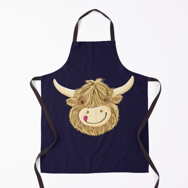 Item preview, Scottish Highland Cow Funny Winking Face designed and sold by brodyquixote.