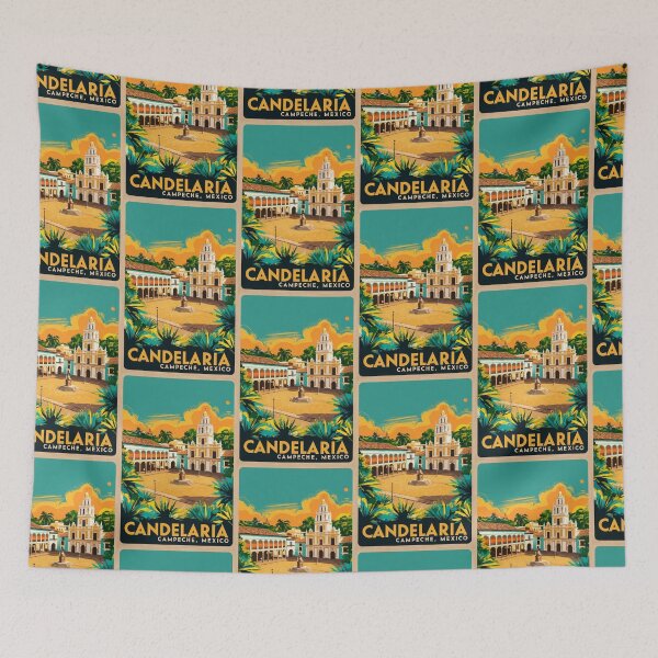 Item preview, Candelaria Campeche Mexico Vintage Travel Tourism  designed and sold by TravelersGems.
